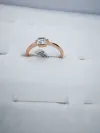 2 Korean version pure copper ring girls' small accessory, simple and ins style fashionable small round bean set ring with adjustable opening details Picture
